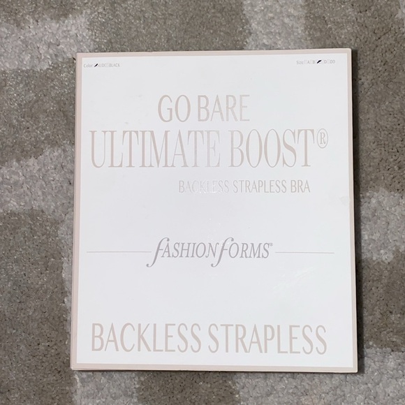 Womens Fashion Forms Go Bare Ultimate Boost Backless Strapless Bra “C” cup - Picture 8 of 10